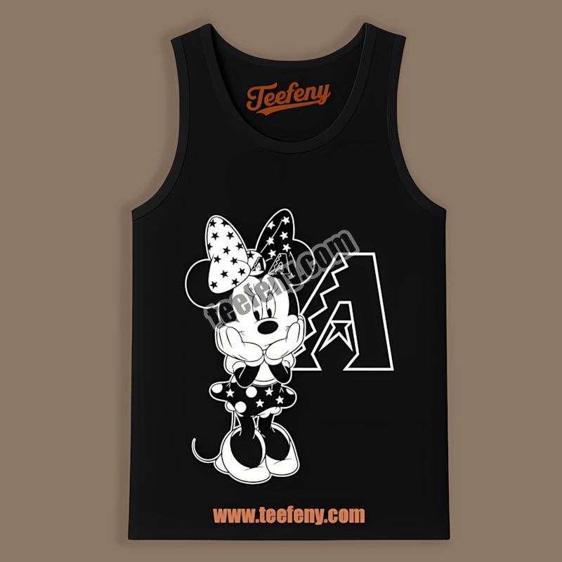 Arizona Diamondbacks Minnie Mouse Star Color Tanktop Arizona Diamondbacks Minnie Mouse Star Color Tanktop