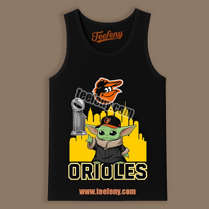 Baby Yoda Holding World Series Trophy Baltimore Orioles Classic Tanktop Baby Yoda Holding World Series Trophy Baltimore Orioles Classic Tanktop