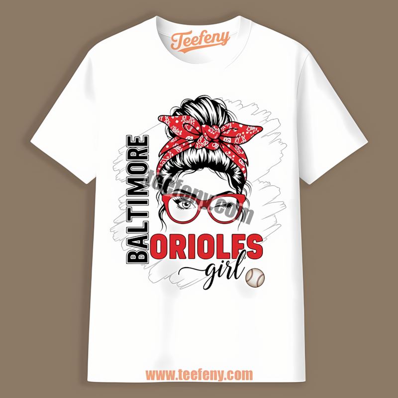 Baltimore Orioles Girl Holiday Shirt