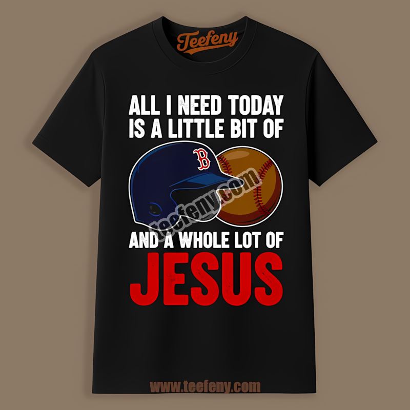 Baseball And Jesus Boston Red Sox Youth Shirt