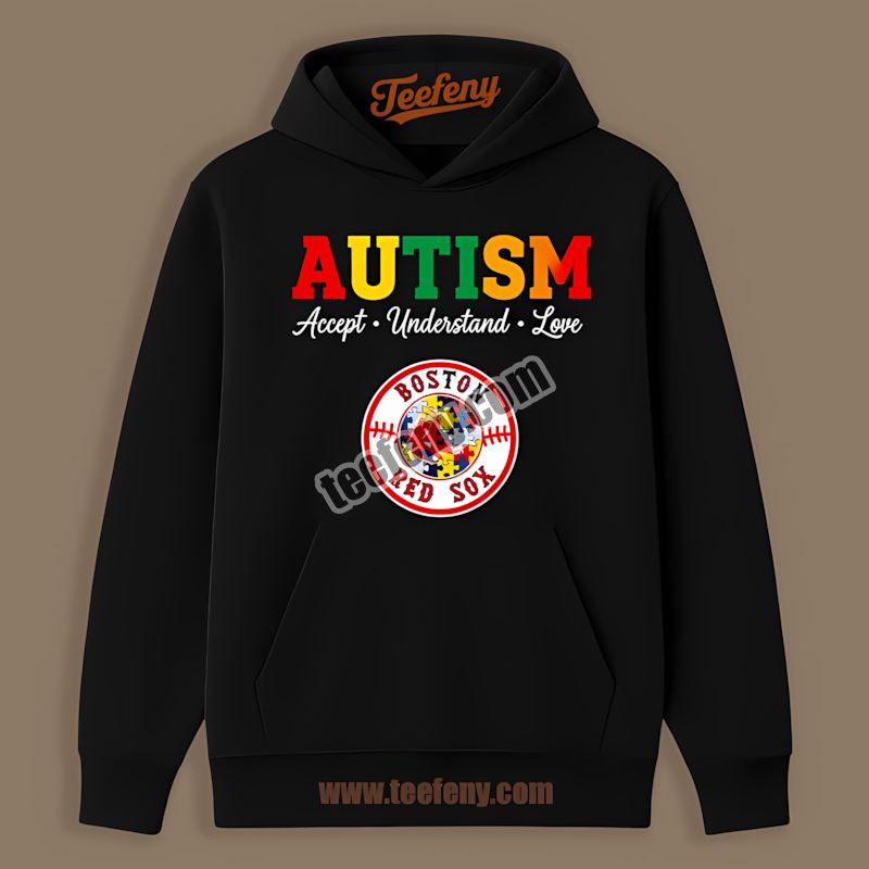 Boston Red Sox Autism Awareness Accept Understand Love Dugout Hoodie Boston Red Sox Autism Awareness Accept Understand Love Dugout Hoodie