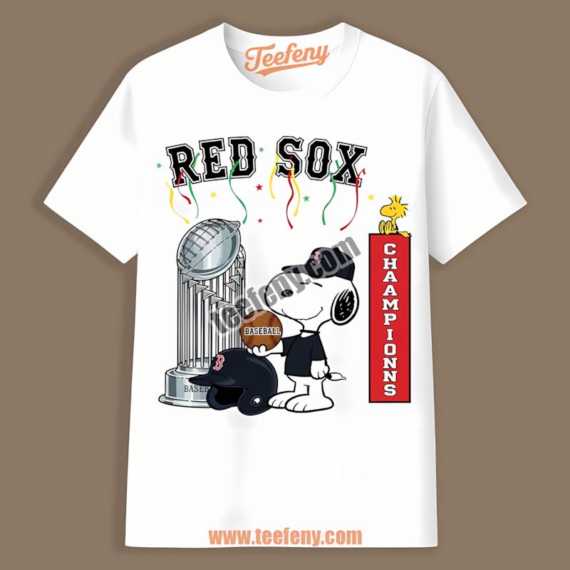 Boston Red Sox Champions Snoopy Celebration Game Day Shirt