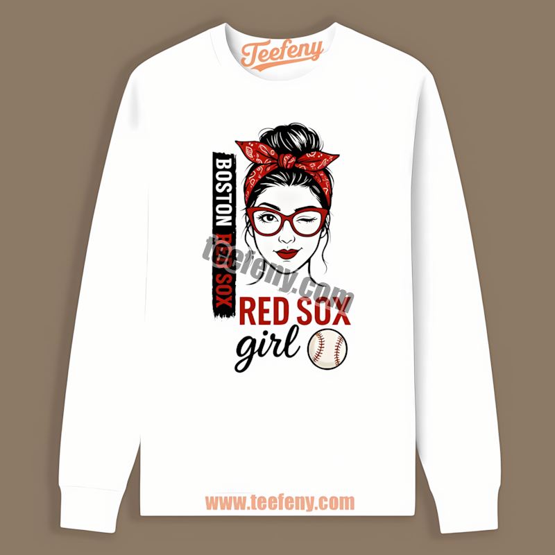 Boston Red Sox Girl Youth Long Sleeve Boston Red Sox Girl Youth Long Sleeve