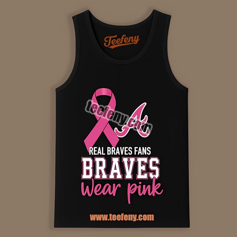 Breast Cancer Awareness Fans Wear Pink Atlanta Braves Classic Tanktop Breast Cancer Awareness Fans Wear Pink Atlanta Braves Classic Tanktop