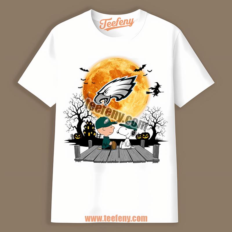 Charlie Brown And Snoopy Halloween Philadelphia Eagles Shirt