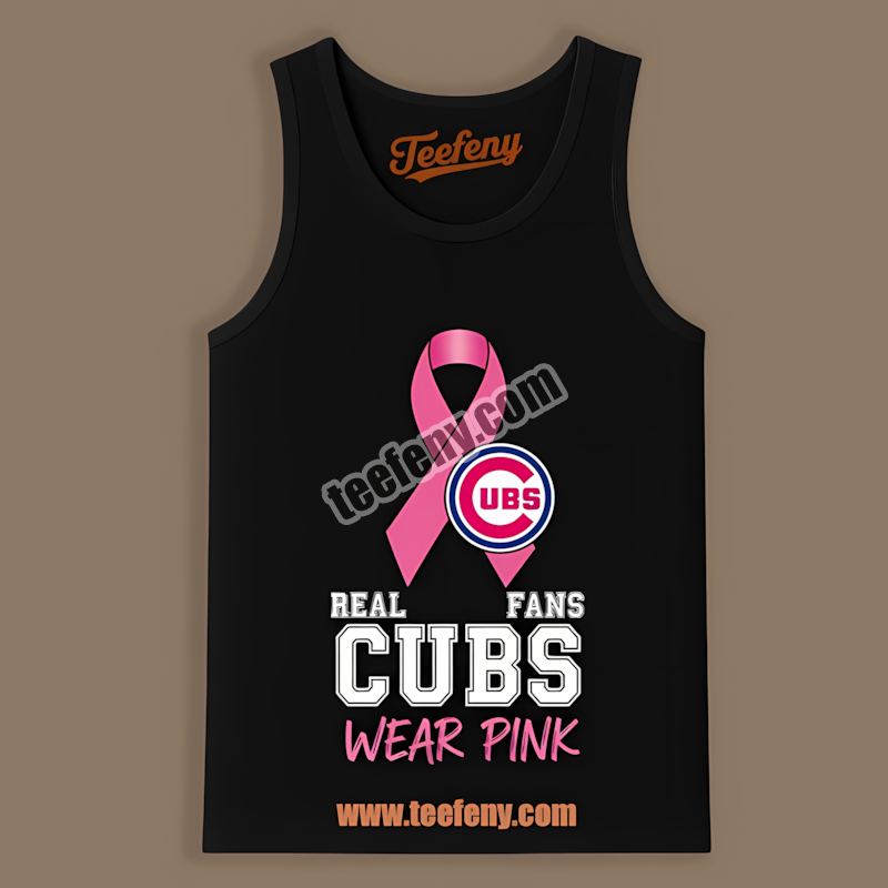 Chicago Cubs Breast Cancer Awareness Fans Wear Pink Tanktop Chicago Cubs Breast Cancer Awareness Fans Wear Pink Tanktop