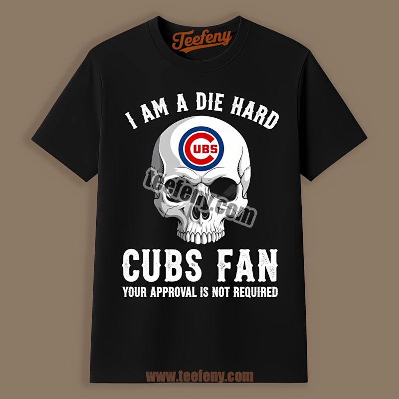 Chicago Cubs Die Hard Fan Skull Sports Shirt