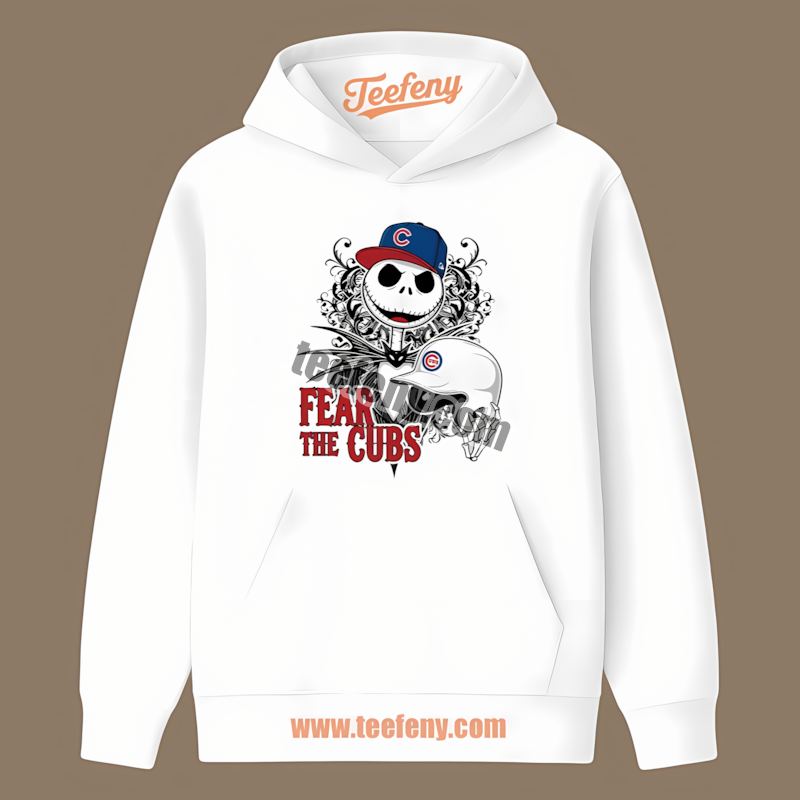 Chicago Cubs Fear The Jack Skellington Classic Hoodie Chicago Cubs Fear The Jack Skellington Classic Hoodie