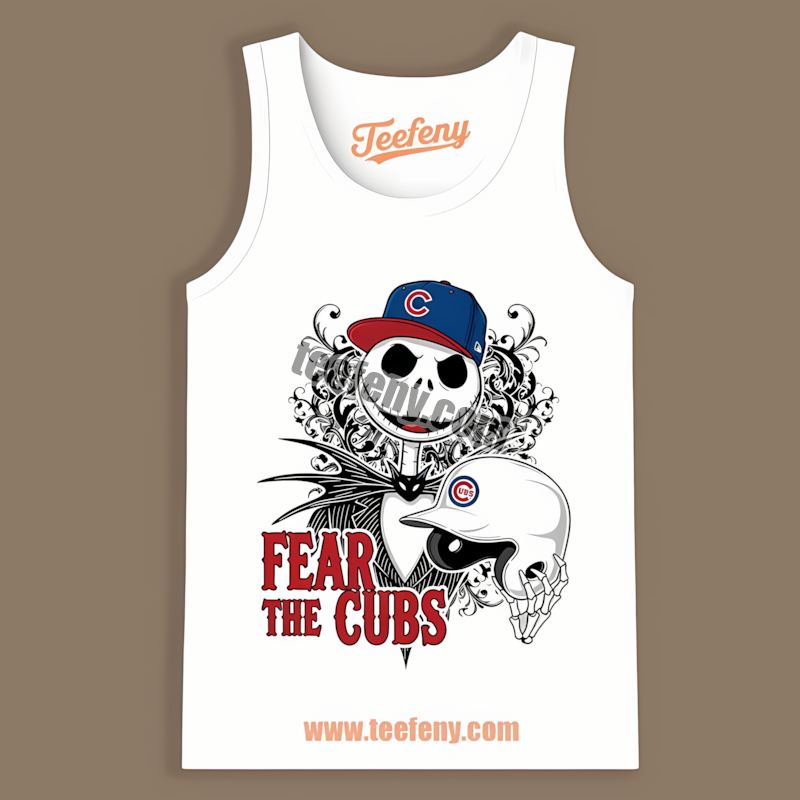 Chicago Cubs Fear The Jack Skellington Classic Tanktop Chicago Cubs Fear The Jack Skellington Classic Tanktop