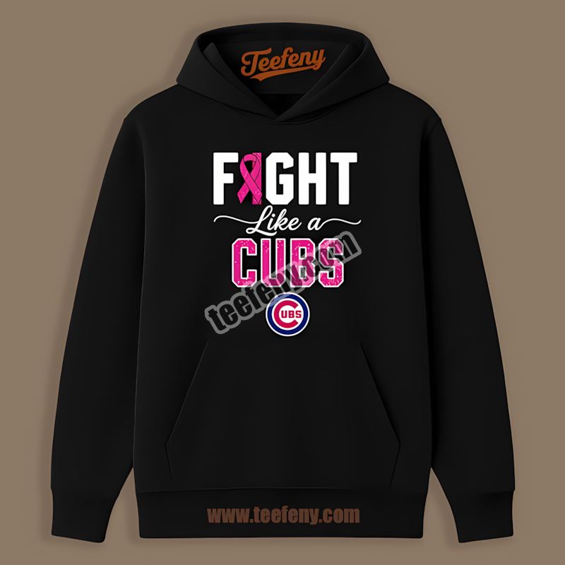 Chicago Cubs Fight Like A Breast Cancer Awareness Hoodie Chicago Cubs Fight Like A Breast Cancer Awareness Hoodie