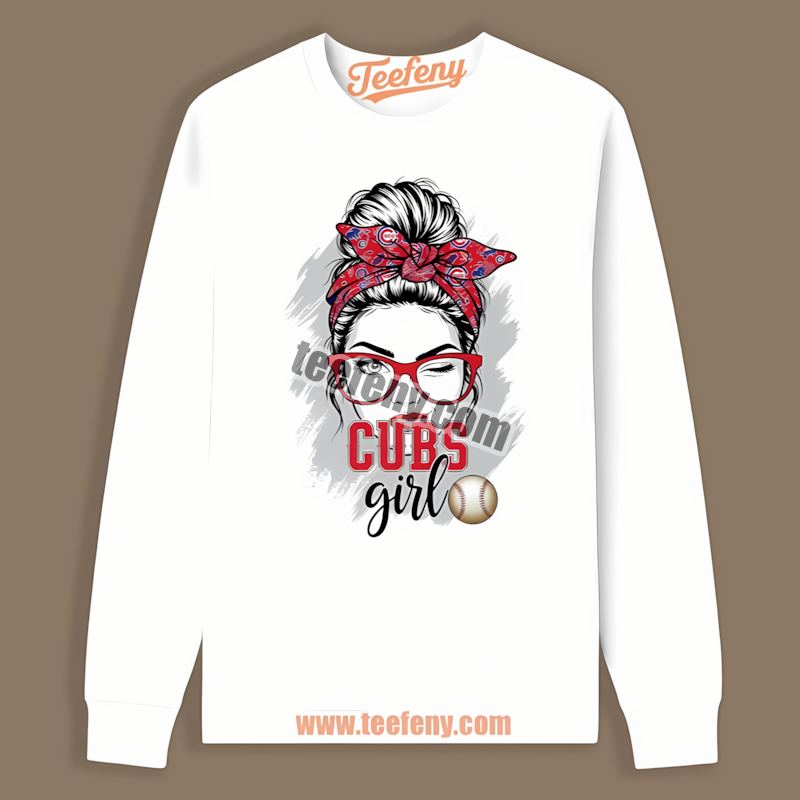 Chicago Cubs Girl Graphic Long Sleeve Chicago Cubs Girl Graphic Long Sleeve