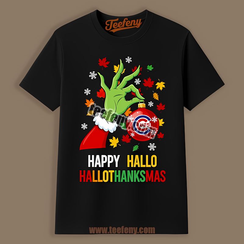 Chicago Cubs Happy Hallothanksmas Vintage Shirt