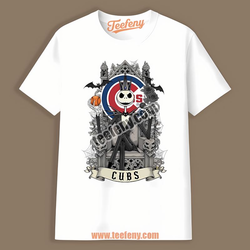 Chicago Cubs Jack Skellington Throne Trendy Shirt
