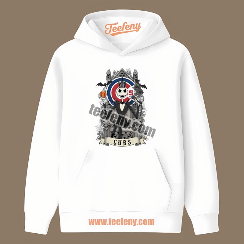 Chicago Cubs Jack Skellington Throne Trendy Hoodie Chicago Cubs Jack Skellington Throne Trendy Hoodie