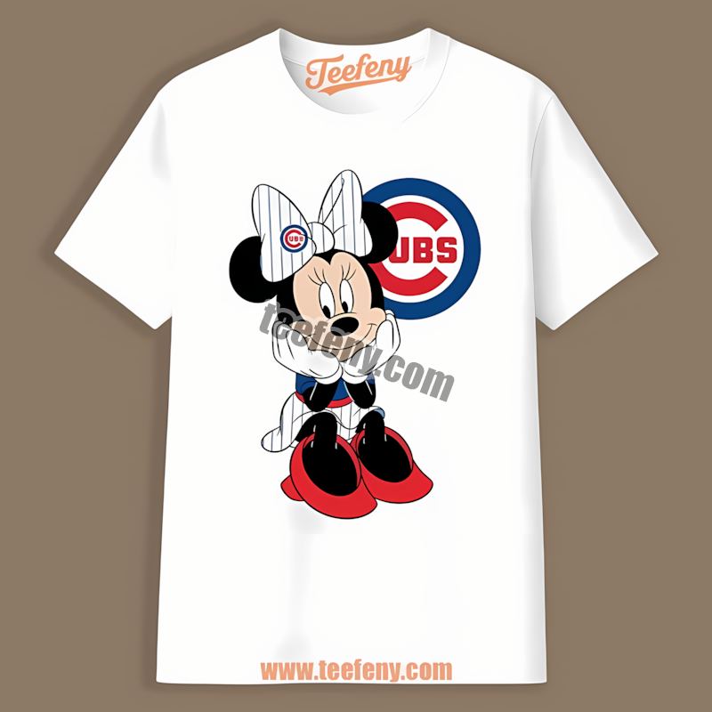 Chicago Cubs Minnie Mouse Cute Cotton Shirt