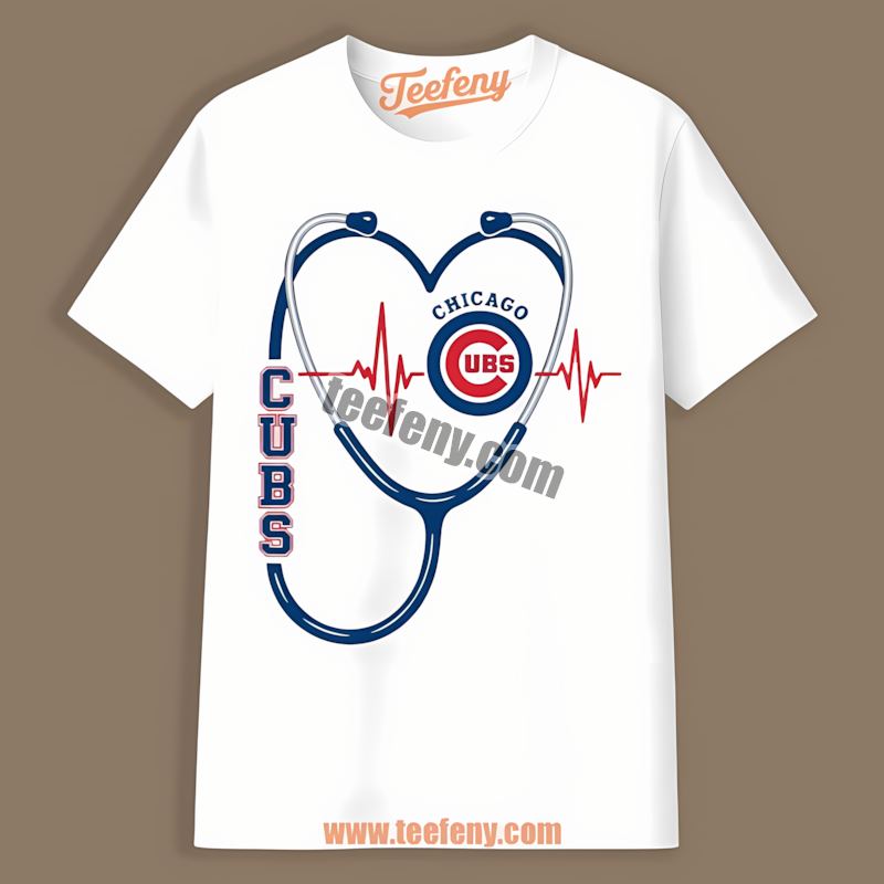 Chicago Cubs Nurse Heartbeat Trendy Shirt