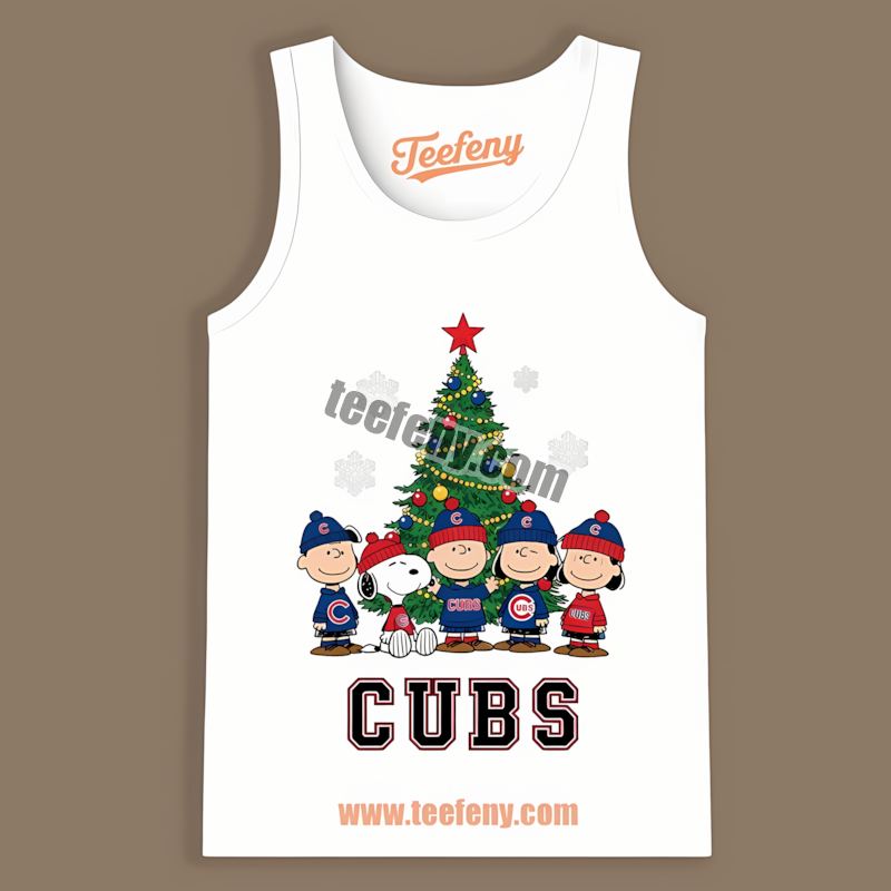 Chicago Cubs Peanuts Christmas Sports Tanktop Chicago Cubs Peanuts Christmas Sports Tanktop