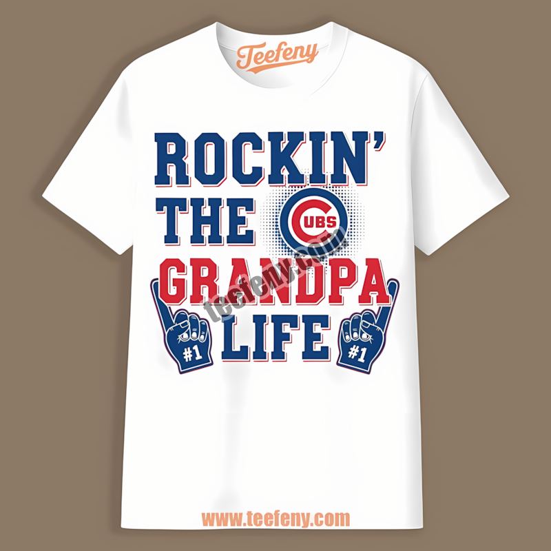 Chicago Cubs Rockin The Grandpa Life Color Shirt