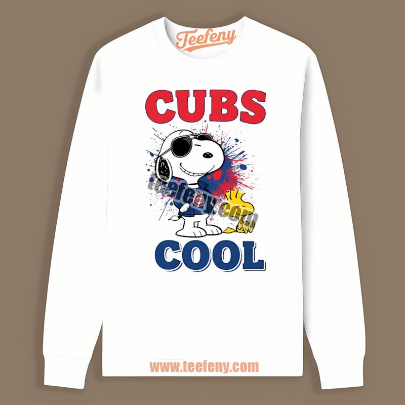 Chicago Cubs Snoopy Cool Color Long Sleeve Chicago Cubs Snoopy Cool Color Long Sleeve