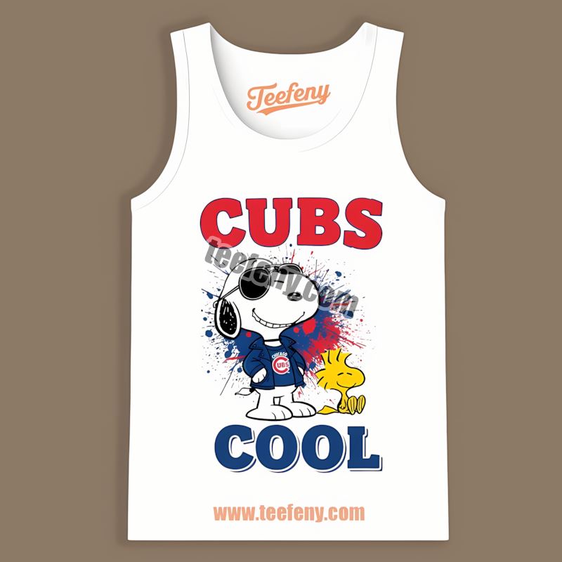 Chicago Cubs Snoopy Cool Color Tanktop Chicago Cubs Snoopy Cool Color Tanktop