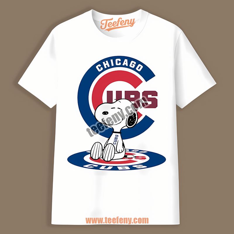 Chicago Cubs Snoopy Tattoo Logo On Arm Trendy Shirt