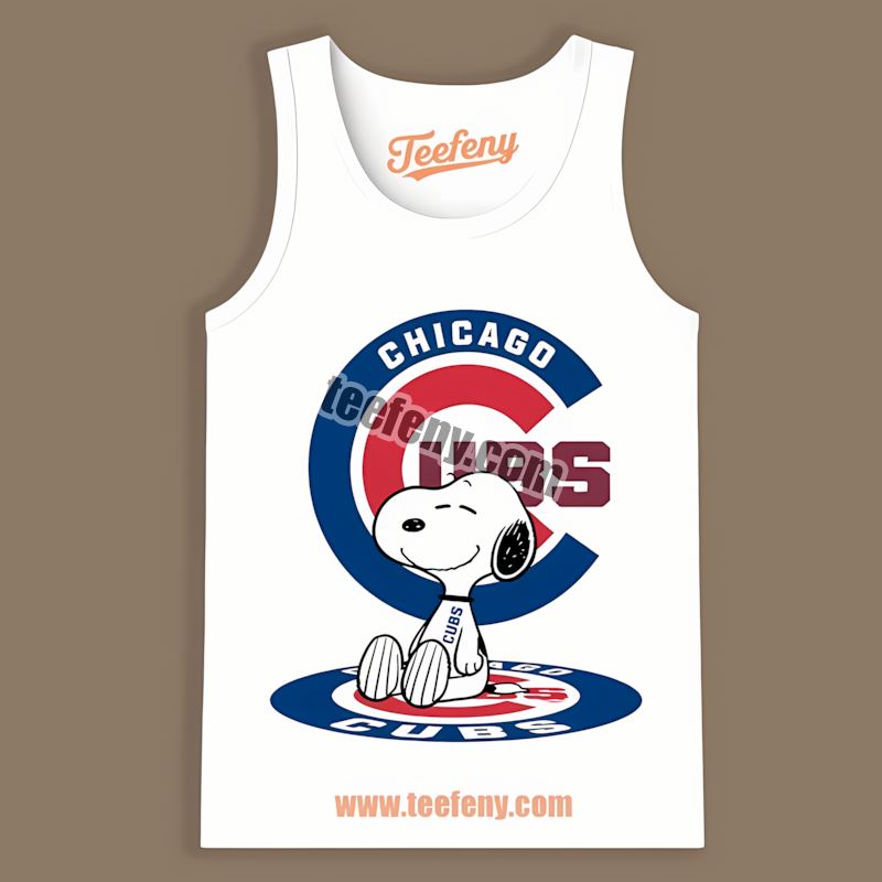 Chicago Cubs Snoopy Tattoo Logo On Arm Trendy Tanktop Chicago Cubs Snoopy Tattoo Logo On Arm Trendy Tanktop