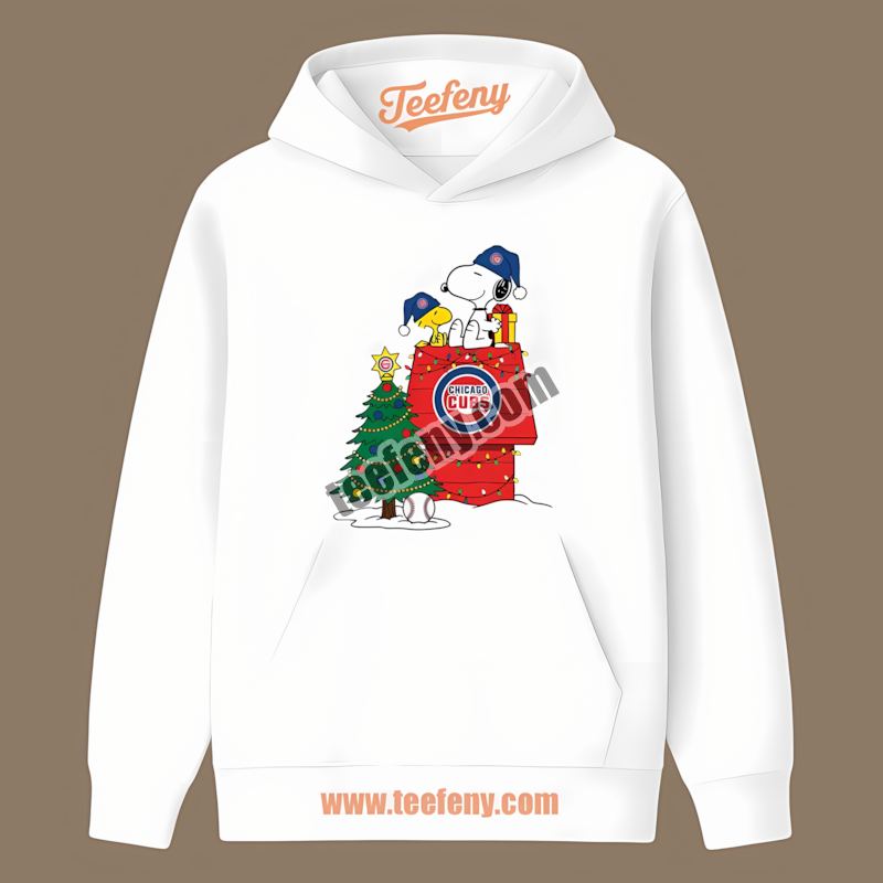 Chicago Cubs Snoopy Woodstock Christmas Unisex Hoodie Chicago Cubs Snoopy Woodstock Christmas Unisex Hoodie