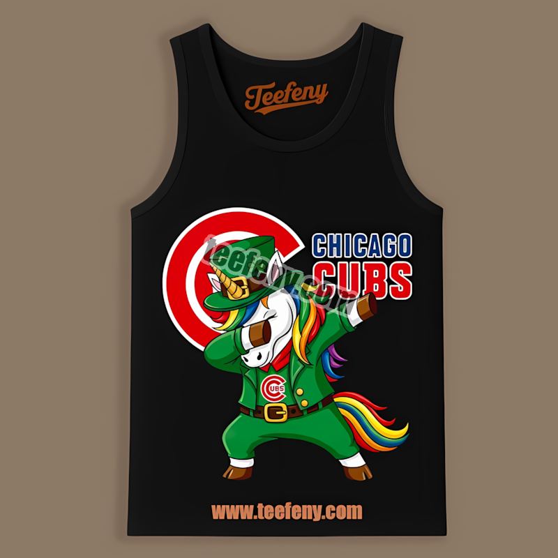 Chicago Cubs St Patricks Day Vs Dabbing Unicorn Adults Tanktop Chicago Cubs St Patricks Day Vs Dabbing Unicorn Adults Tanktop