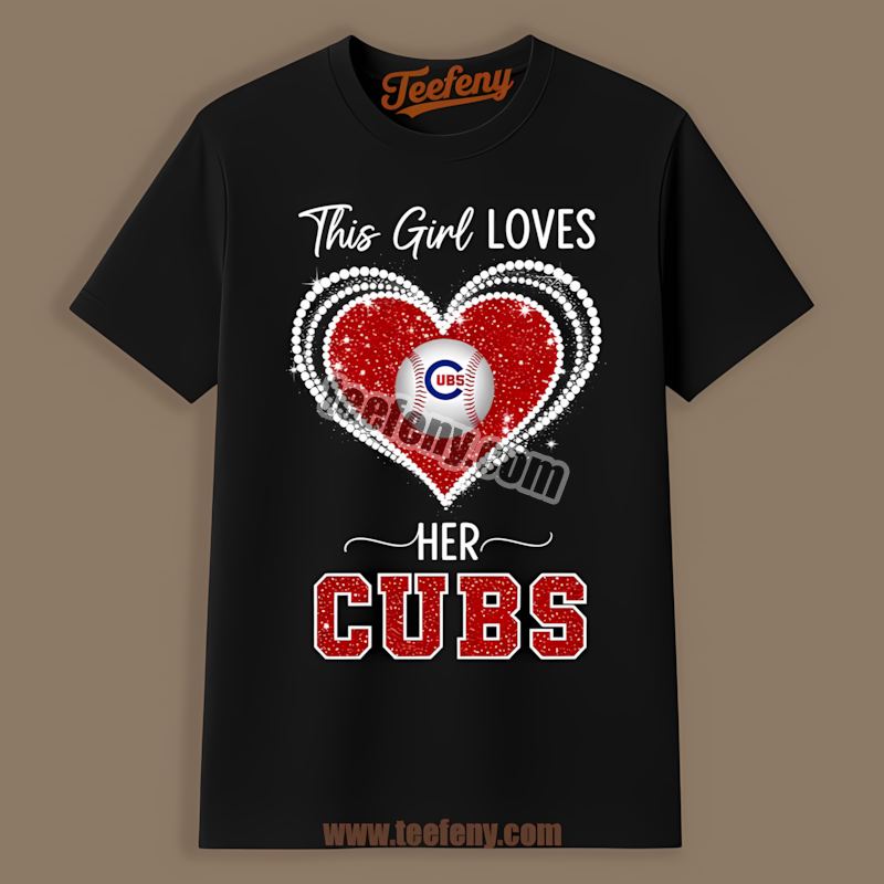 Chicago Cubs This Girl Loves Her Retro Shirt