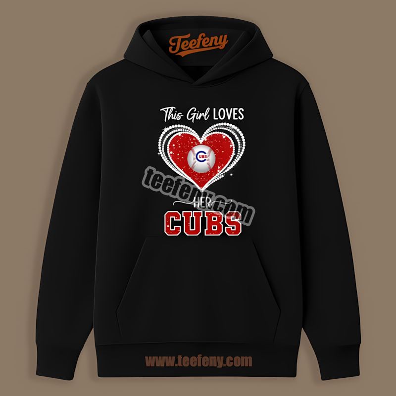 Chicago Cubs This Girl Loves Her Retro Hoodie Chicago Cubs This Girl Loves Her Retro Hoodie