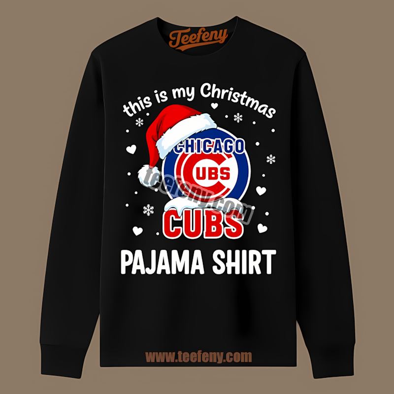 Chicago Cubs This Is My Christmas Pajama Adults Long Sleeve Chicago Cubs This Is My Christmas Pajama Adults Long Sleeve