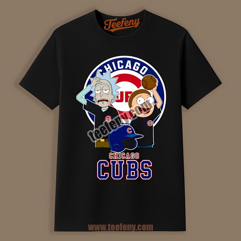 Chicago Cubs Vs Rick And Morty Adults Shirt