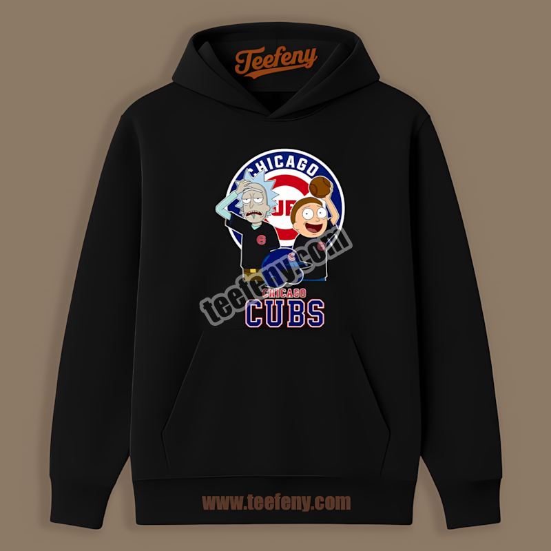 Chicago Cubs Vs Rick And Morty Adults Hoodie Chicago Cubs Vs Rick And Morty Adults Hoodie
