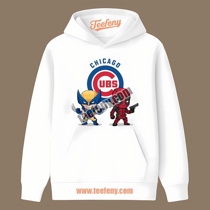 Chicago Cubs Wolverine Deadpool Superhero Color Hoodie Chicago Cubs Wolverine Deadpool Superhero Color Hoodie