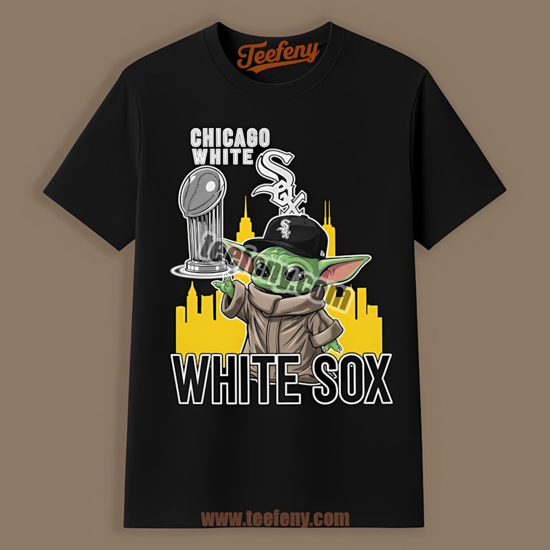 Chicago White Sox Baby Yoda Holding World Series Trophy Graphic Shirt