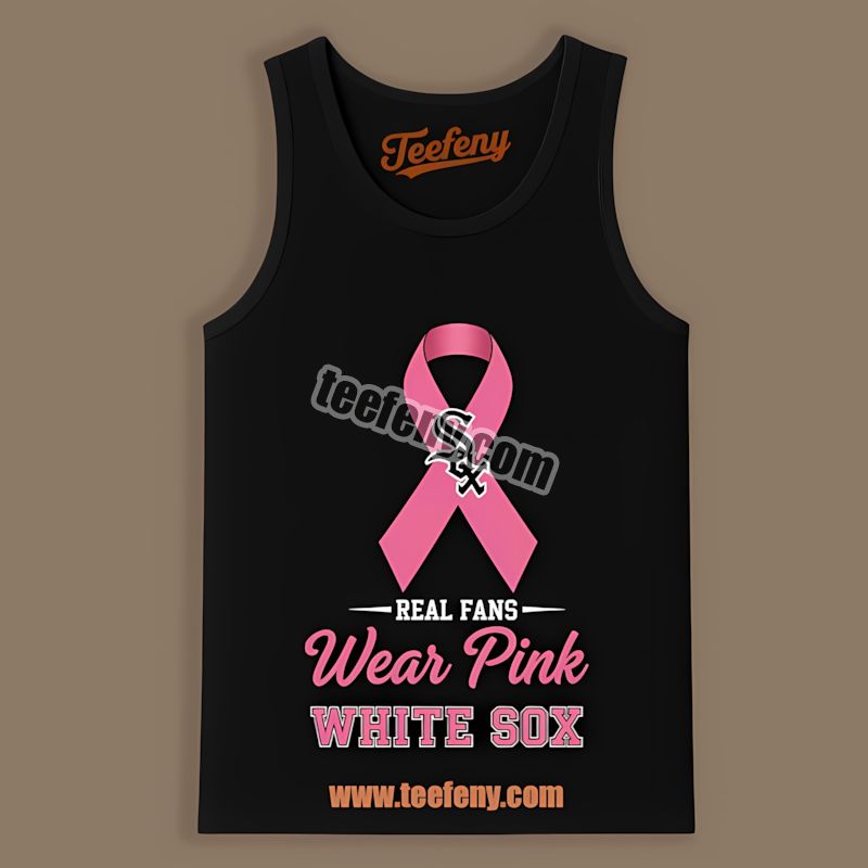 Chicago White Sox Breast Cancer Awareness Fans Wear Pink Statement Tanktop Chicago White Sox Breast Cancer Awareness Fans Wear Pink Statement Tanktop