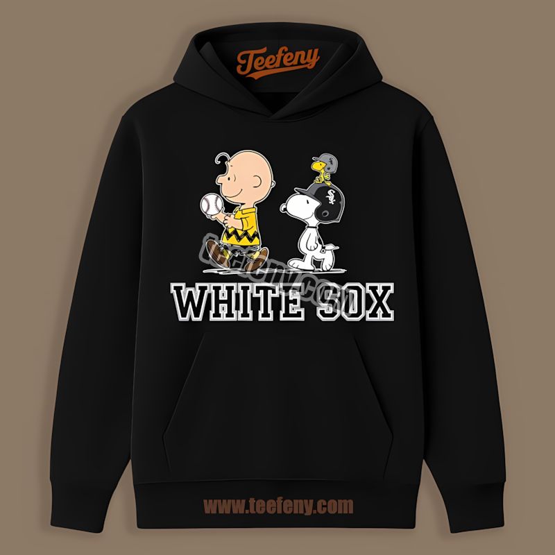 Chicago White Sox Charlie Brown And Snoopy Play Together Cool Hoodie Chicago White Sox Charlie Brown And Snoopy Play Together Cool Hoodie
