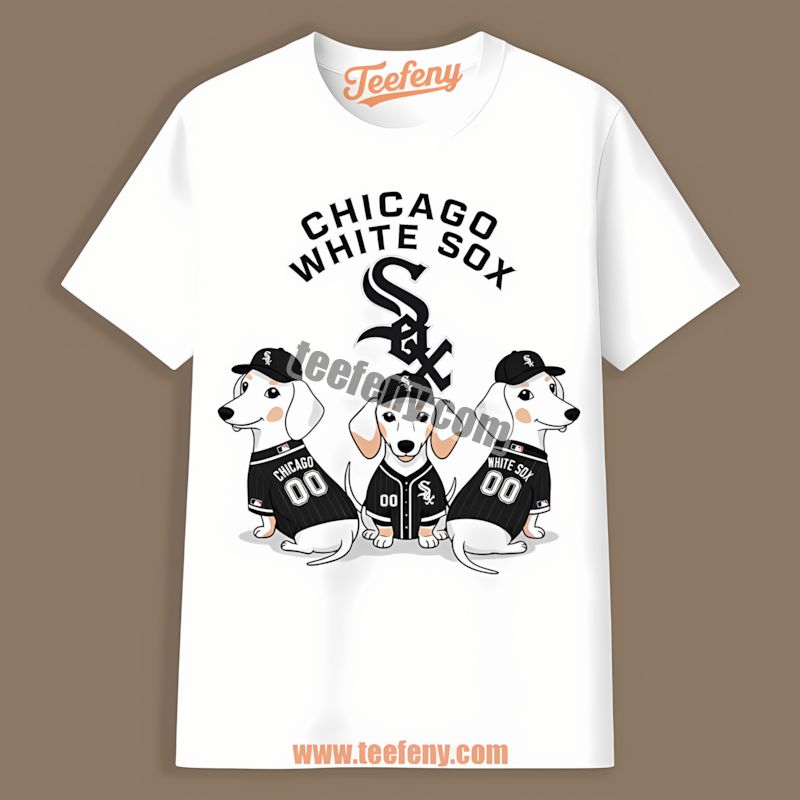 Chicago White Sox Dachshund Dogs Long Sleeve Shirt