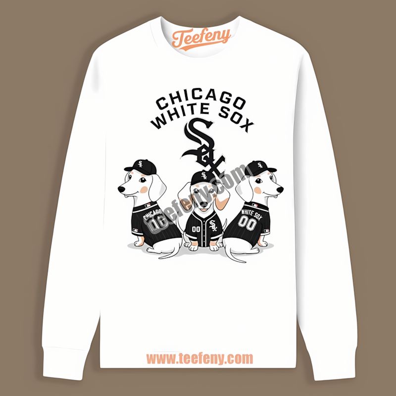 Chicago White Sox Dachshund Dogs Long Sleeve Long Sleeve Chicago White Sox Dachshund Dogs Long Sleeve Long Sleeve