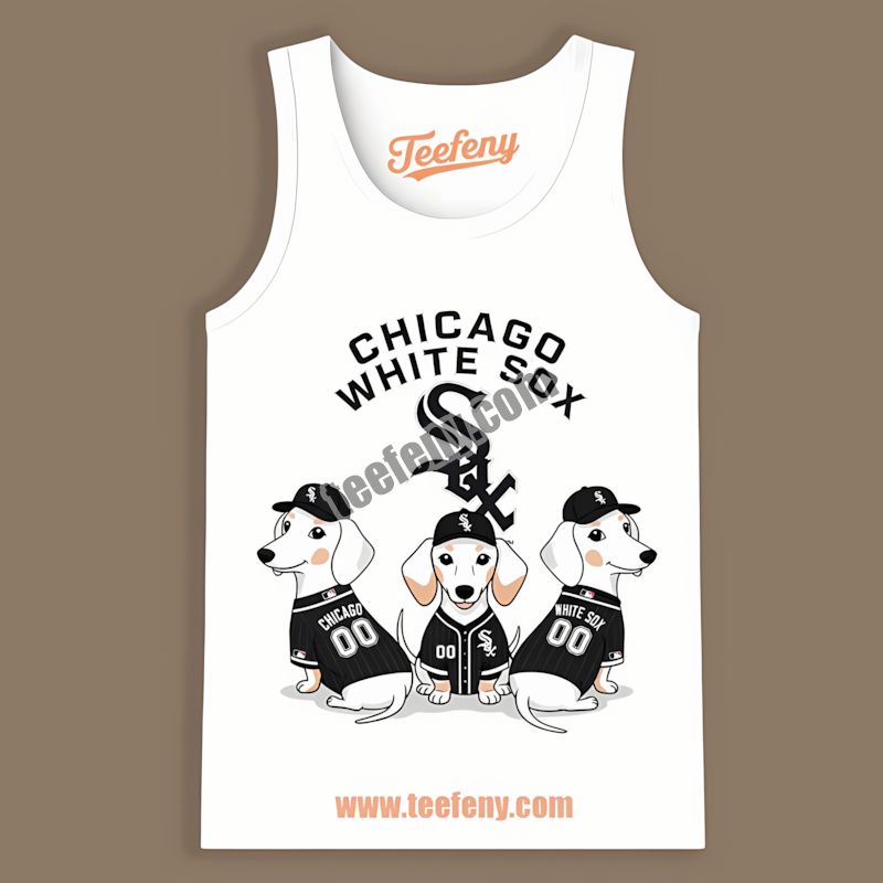 Chicago White Sox Dachshund Dogs Long Sleeve Tanktop Chicago White Sox Dachshund Dogs Long Sleeve Tanktop