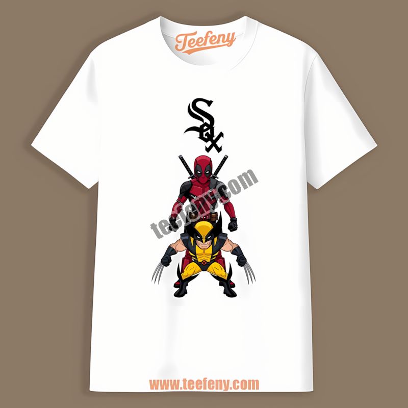 Chicago White Sox Deadpool Wolverine Crossover Fashion Shirt