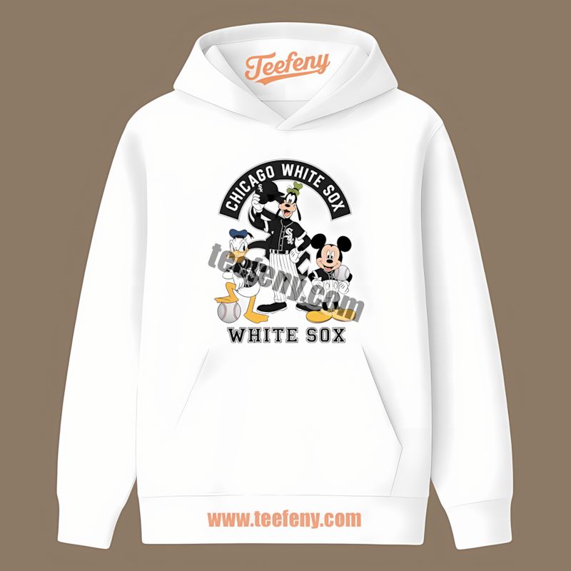 Chicago White Sox Disney Mickey Donald Goofy Custom Hoodie Chicago White Sox Disney Mickey Donald Goofy Custom Hoodie