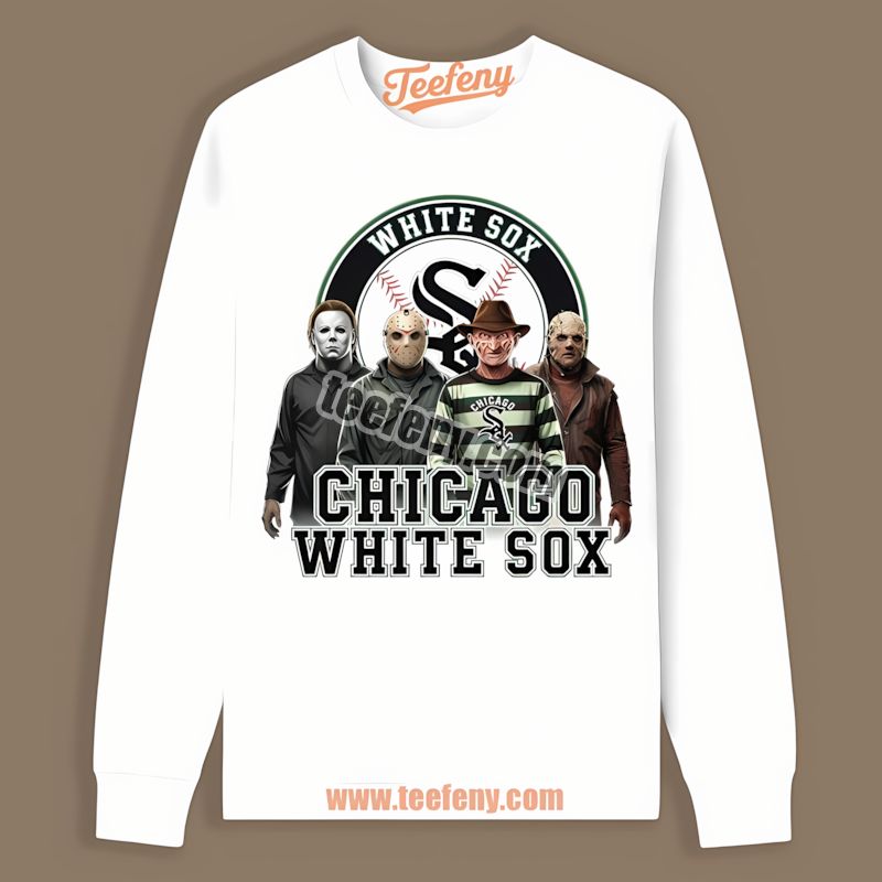 Chicago White Sox Halloween Horror Killers Trendy Long Sleeve Chicago White Sox Halloween Horror Killers Trendy Long Sleeve