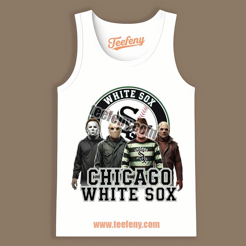 Chicago White Sox Halloween Horror Killers Trendy Tanktop Chicago White Sox Halloween Horror Killers Trendy Tanktop