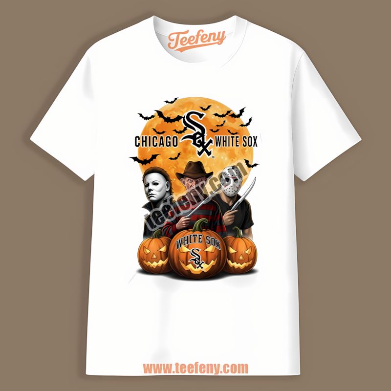 Chicago White Sox Halloween Jason Voorhees Myers Krueger Cotton Shirt
