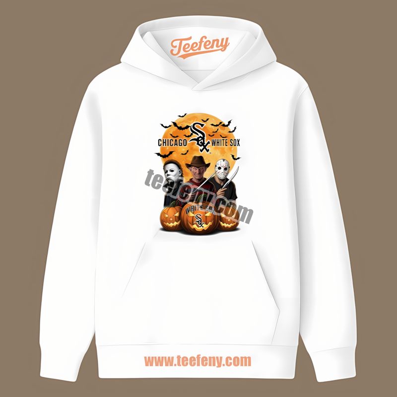 Chicago White Sox Halloween Jason Voorhees Myers Krueger Cotton Hoodie Chicago White Sox Halloween Jason Voorhees Myers Krueger Cotton Hoodie