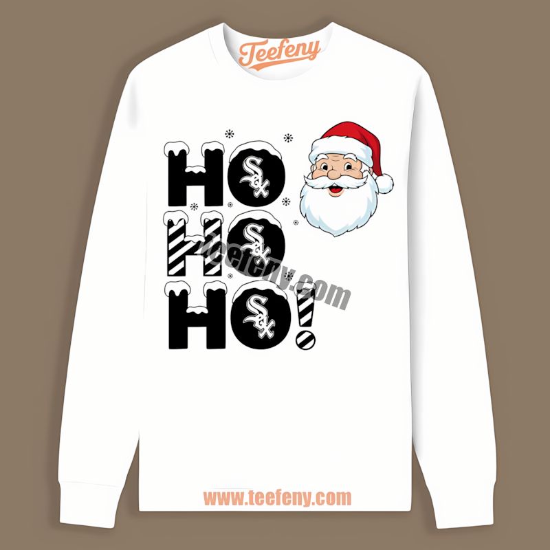 Chicago White Sox Ho Ho Ho Santa Christmas All Day Long Sleeve Chicago White Sox Ho Ho Ho Santa Christmas All Day Long Sleeve