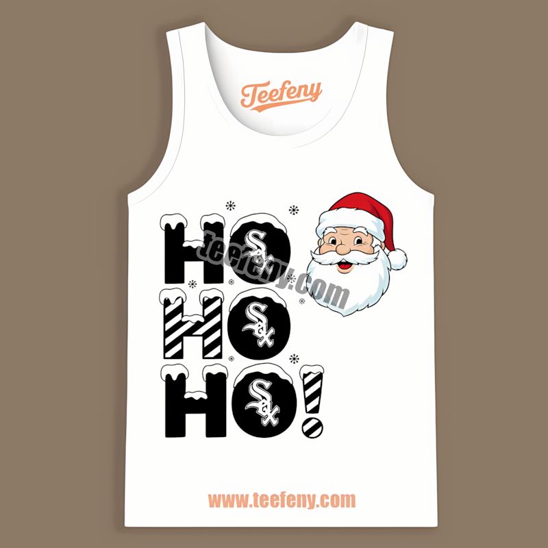 Chicago White Sox Ho Ho Ho Santa Christmas All Day Tanktop Chicago White Sox Ho Ho Ho Santa Christmas All Day Tanktop