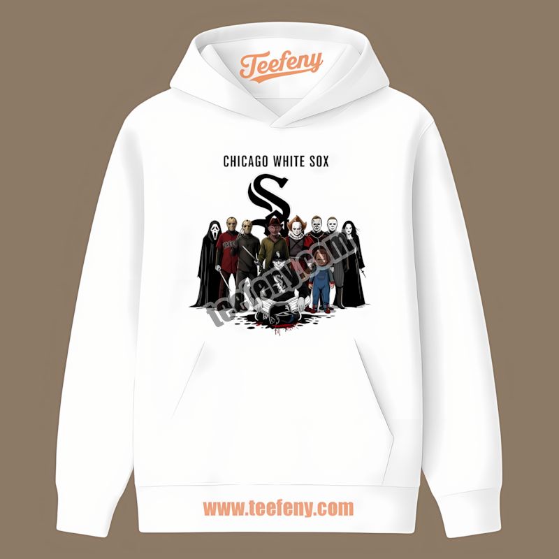 Chicago White Sox Horror Movie Characters Halloween Graphic Hoodie Chicago White Sox Horror Movie Characters Halloween Graphic Hoodie