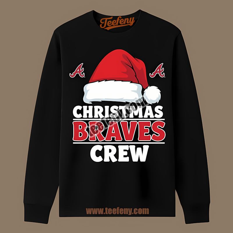 Christmas Braves Crew Atlanta Braves Soft Baseball Long Sleeve Christmas Braves Crew Atlanta Braves Soft Baseball Long Sleeve